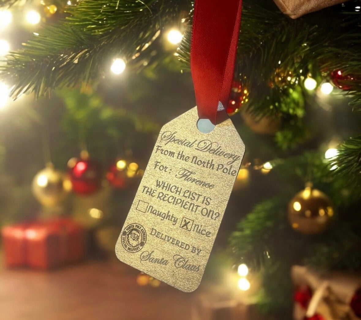 Personalised Nice Tag