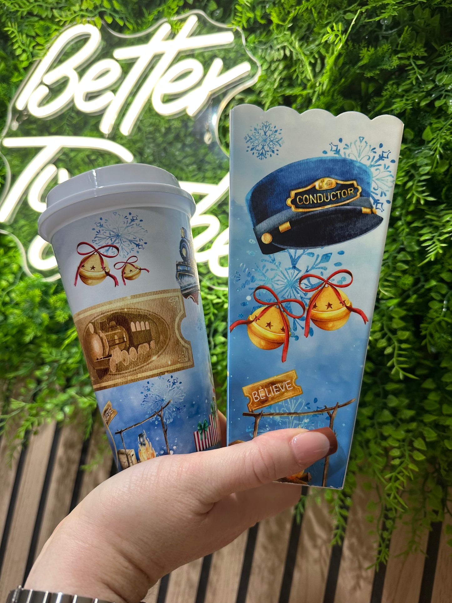 Polar Express Popcorn Tub