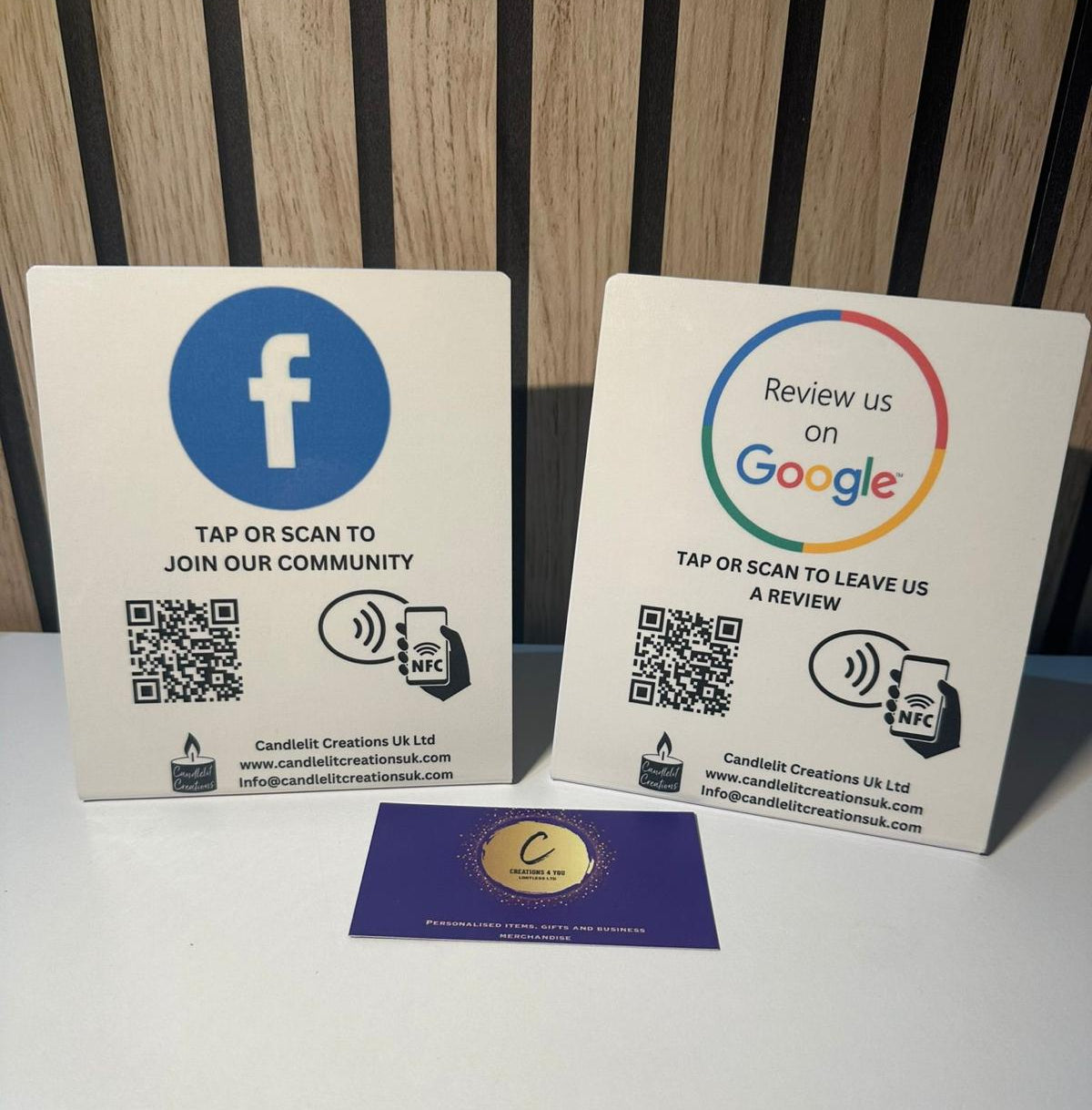 Personalised NFC Stands