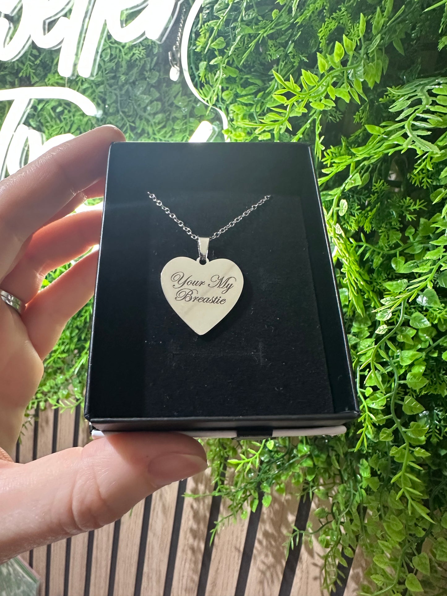 Breastie Necklace