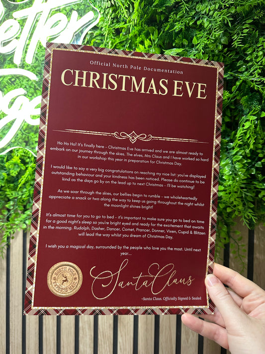 Christmas Eve Letter