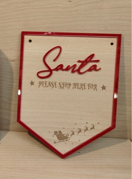 Personalised Santa Stop Here
