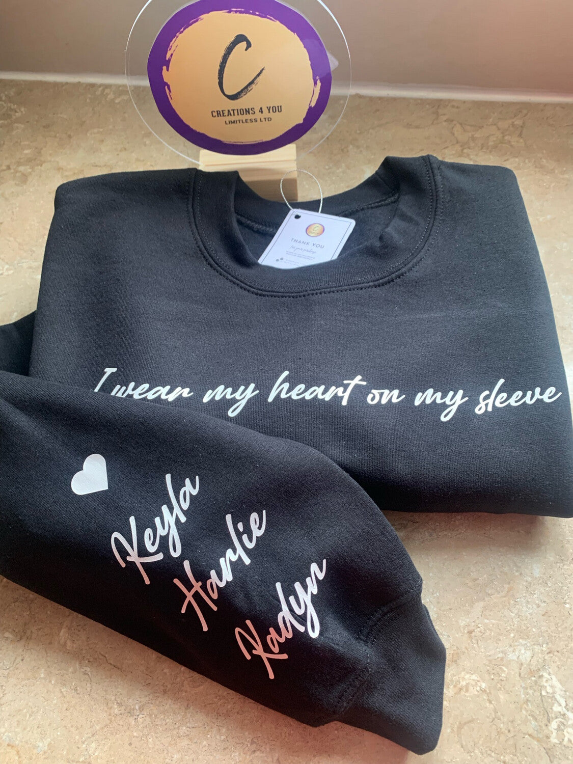 I Wear My Heart On My Sleeve Hoodie.
