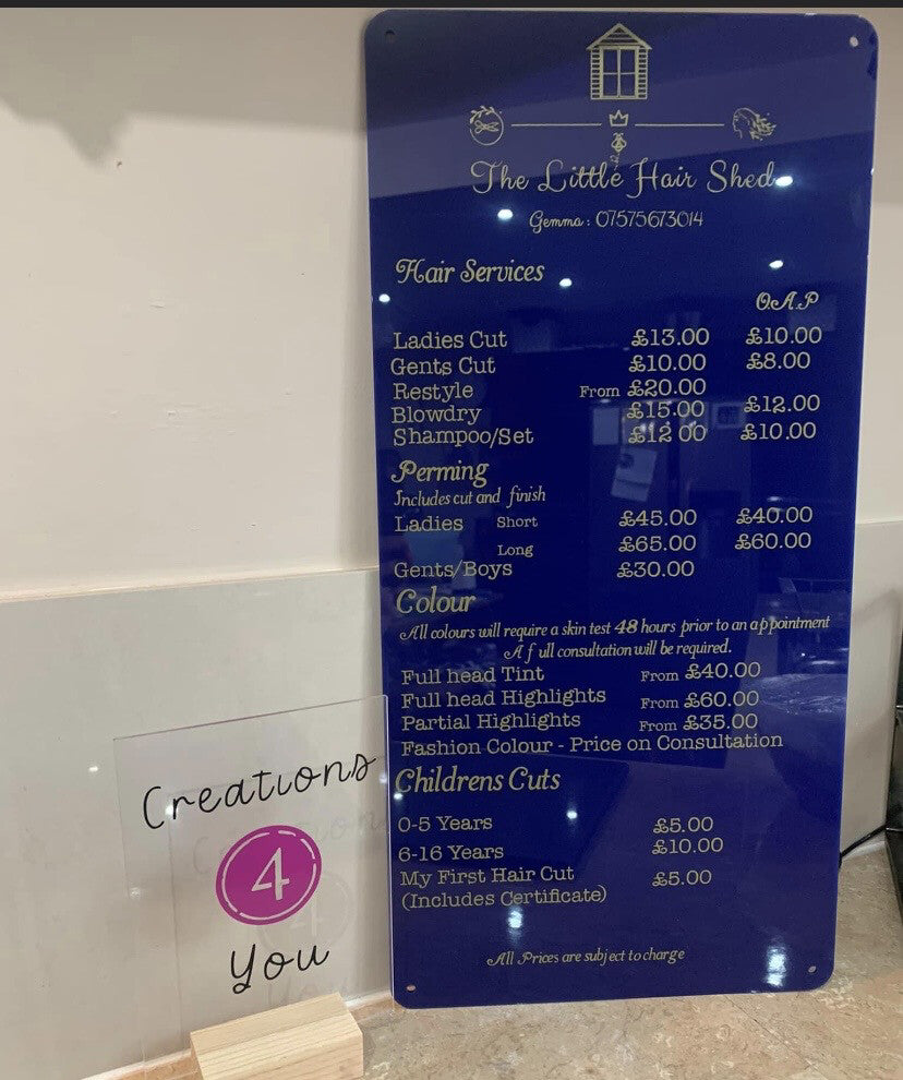 Acrylic Advertising Boards