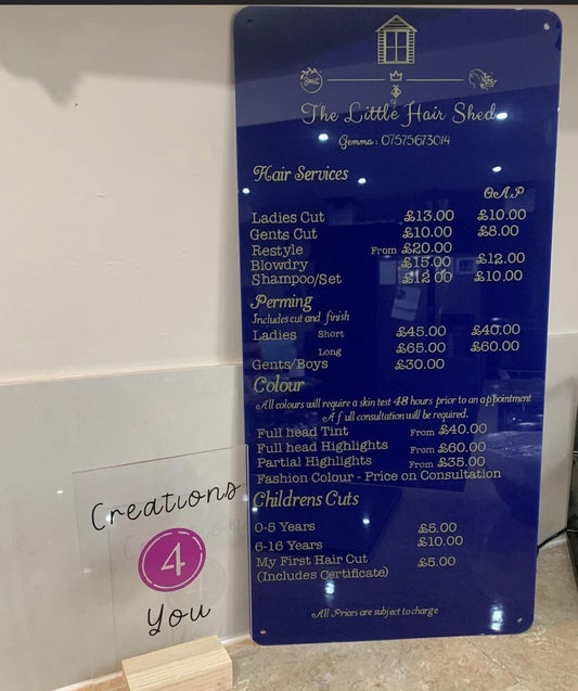 Acrylic Advertising Boards