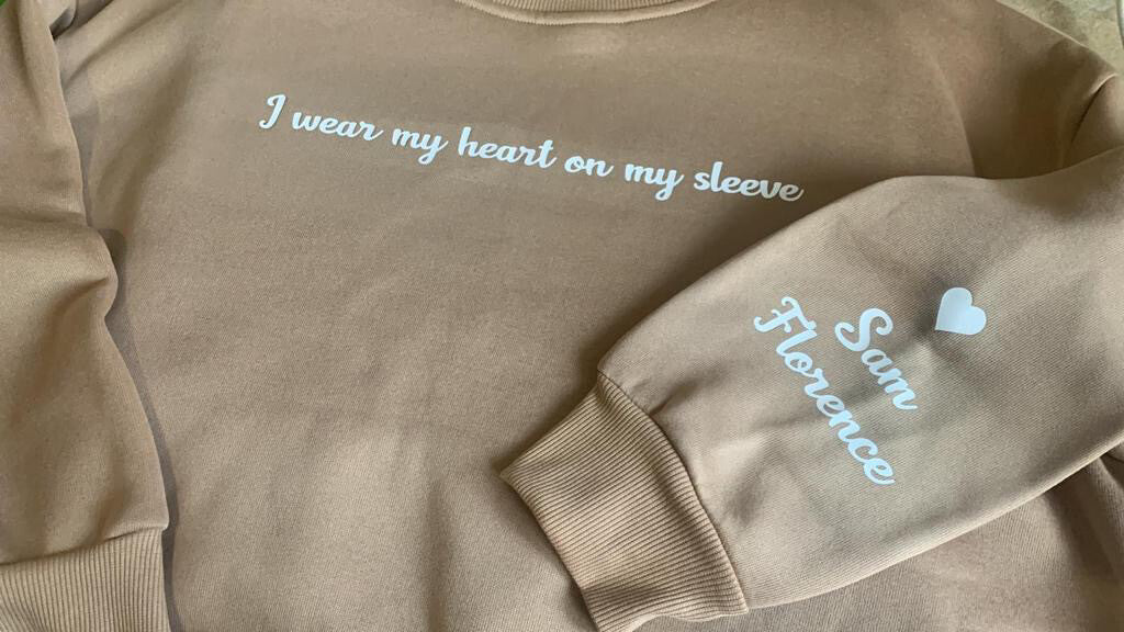 I Wear My Heart On My Sleeve Hoodie.