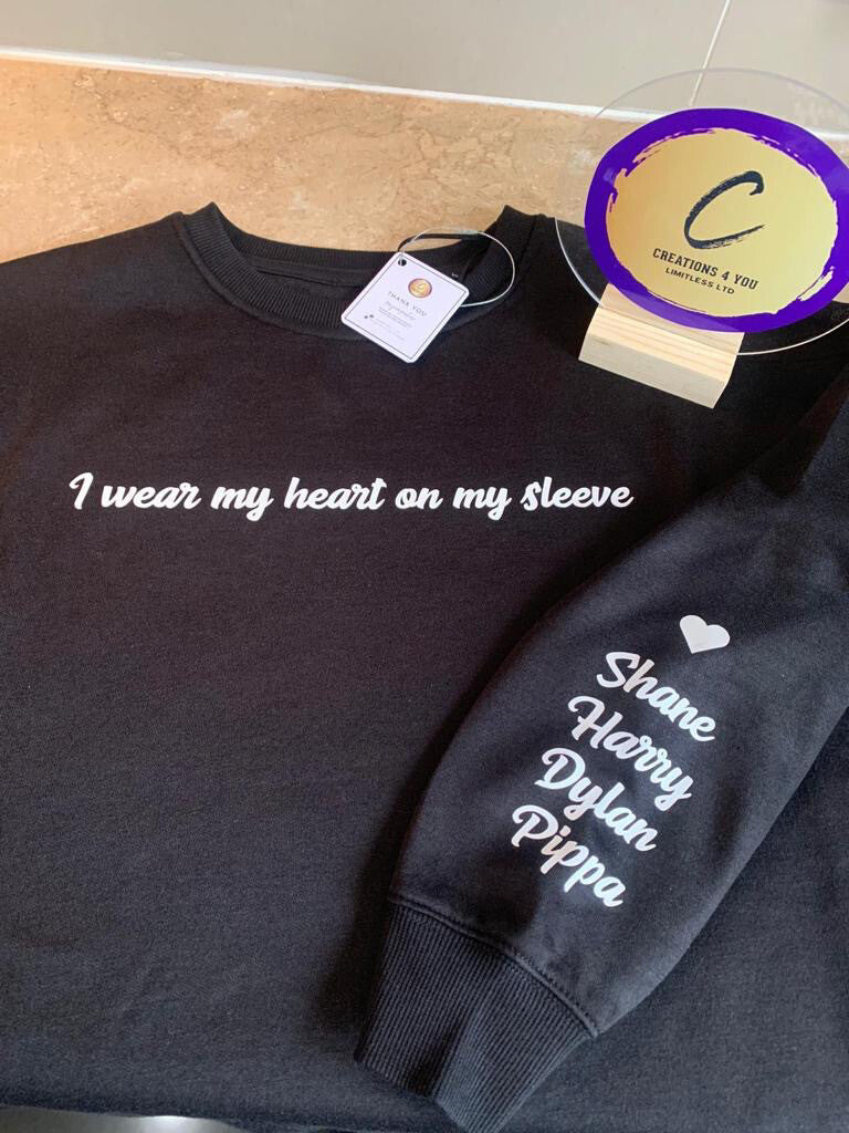 I Wear My Heart On My Sleeve Hoodie.