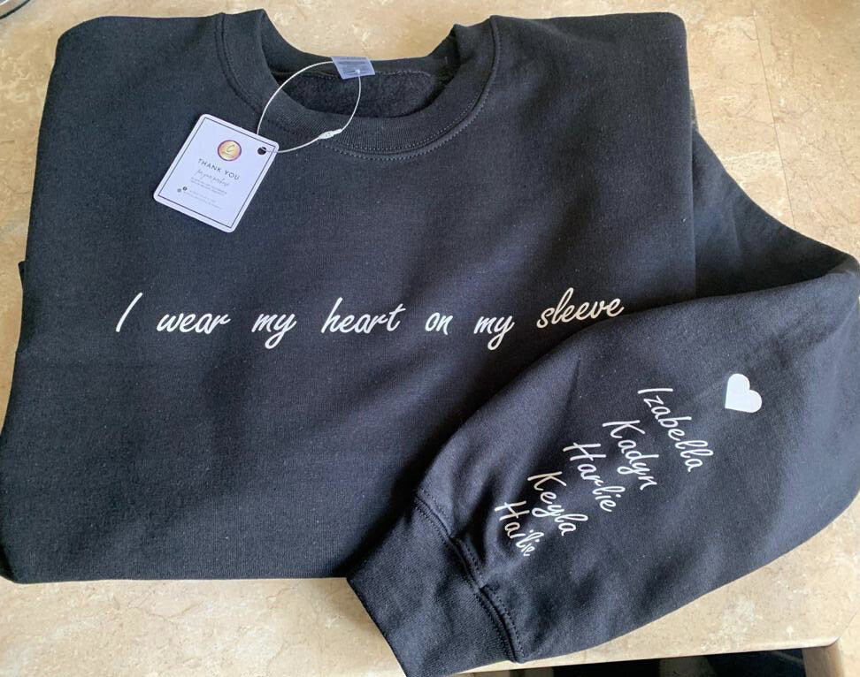 I Wear My Heart On My Sleeve Hoodie.