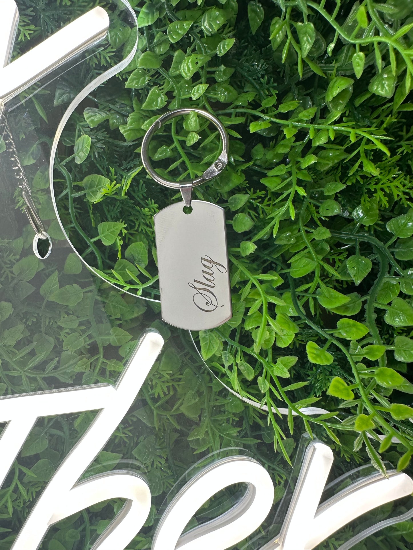 Engraved keyring