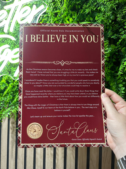 I Believe In You