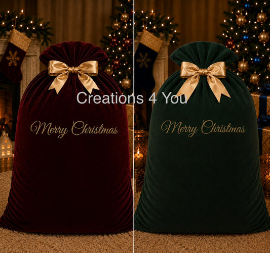 Velvet Christmas Sack