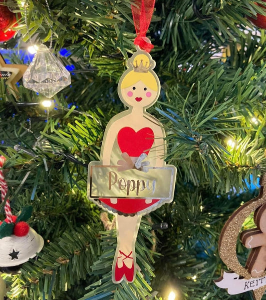 Personalised Ballerina Decoration