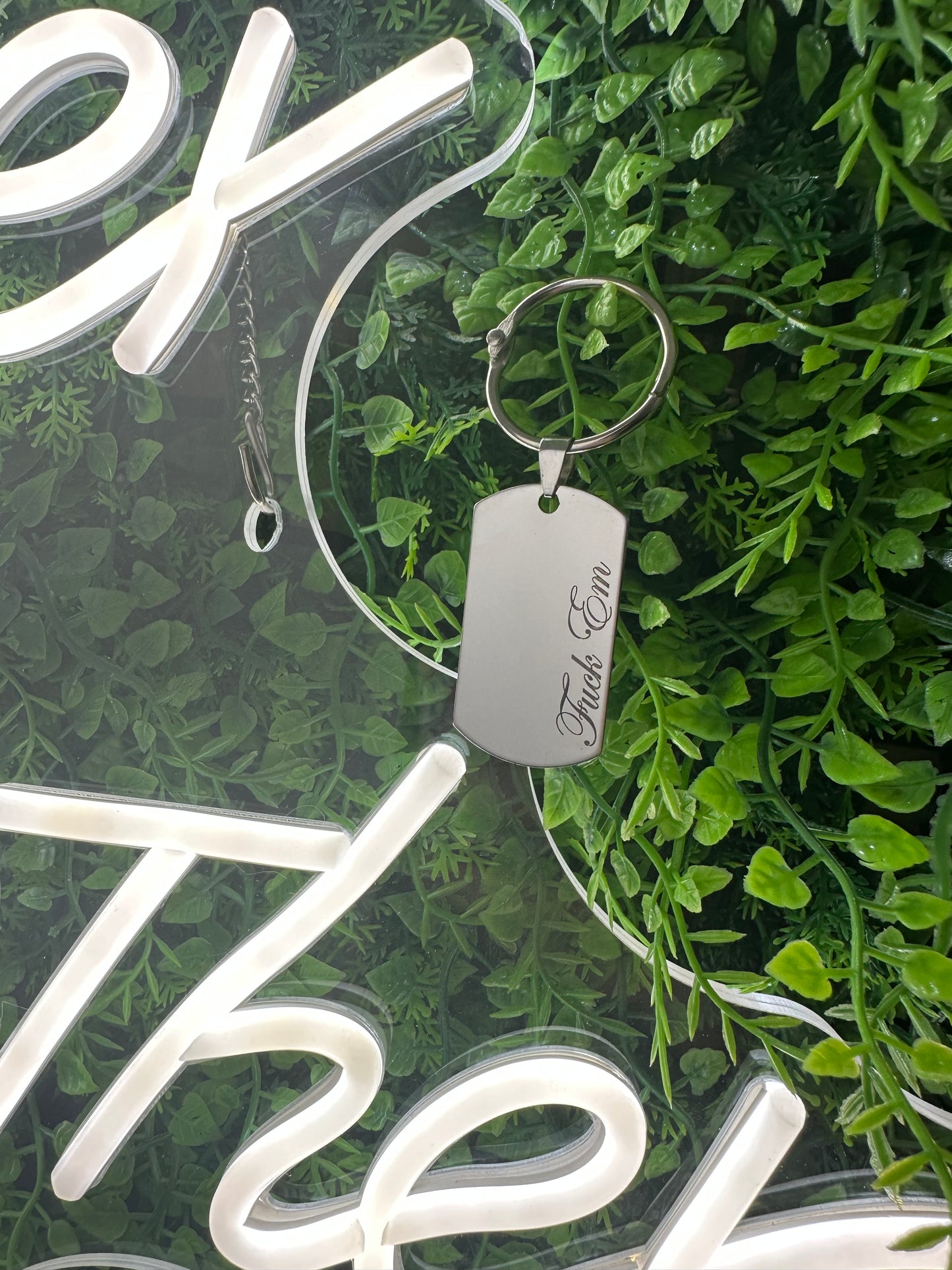 Engraved keyring