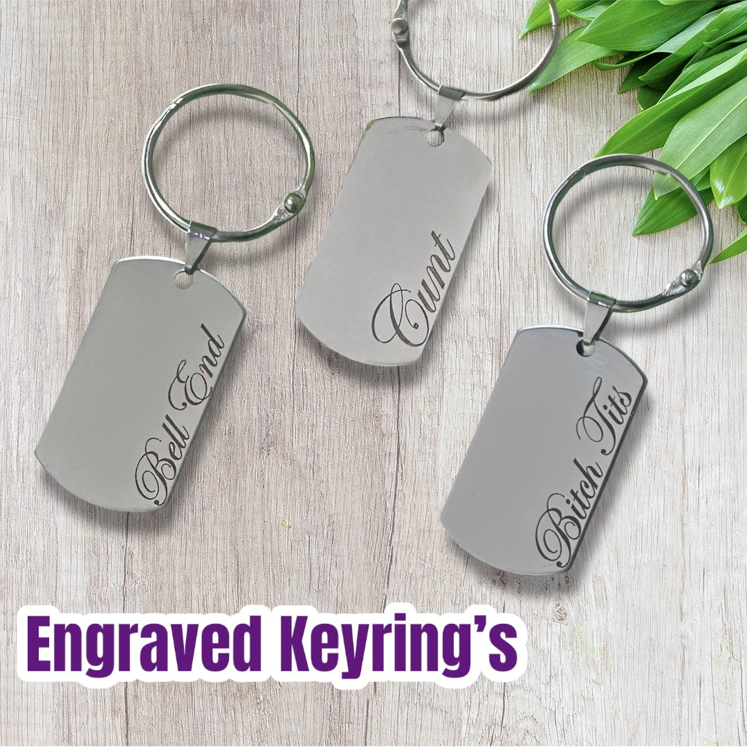 Engraved keyring