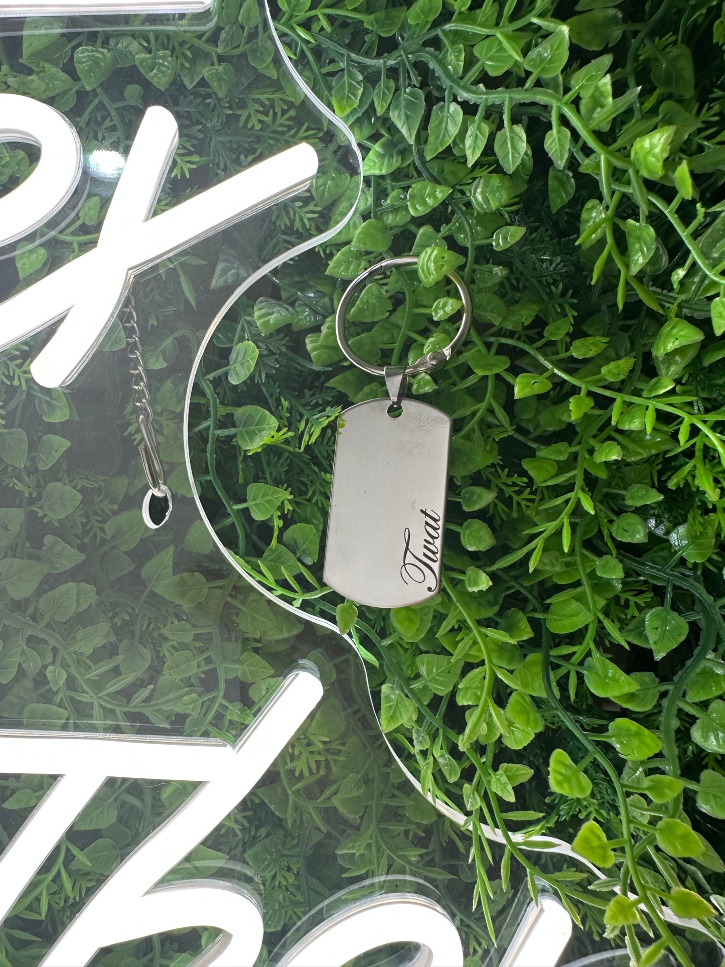 Engraved keyring