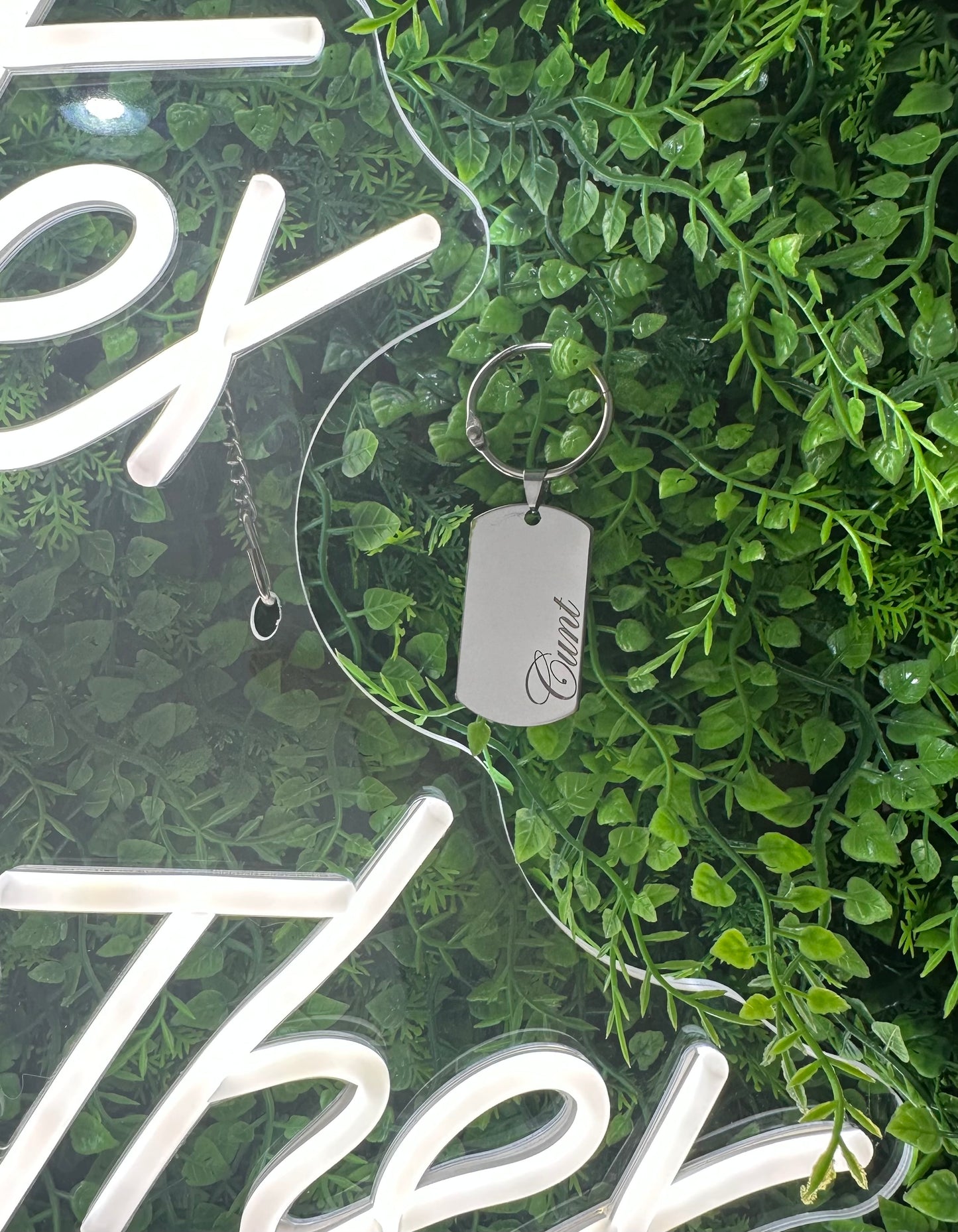 Engraved keyring