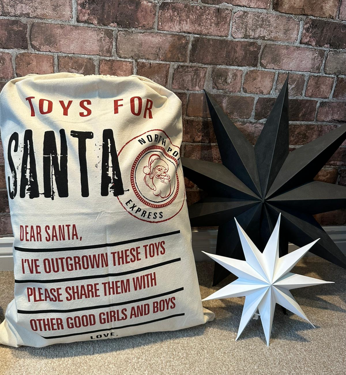 Toys for Santa sack