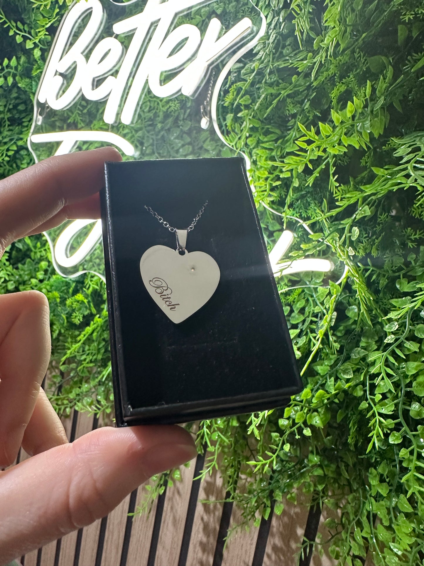 Silver Naughty Necklace