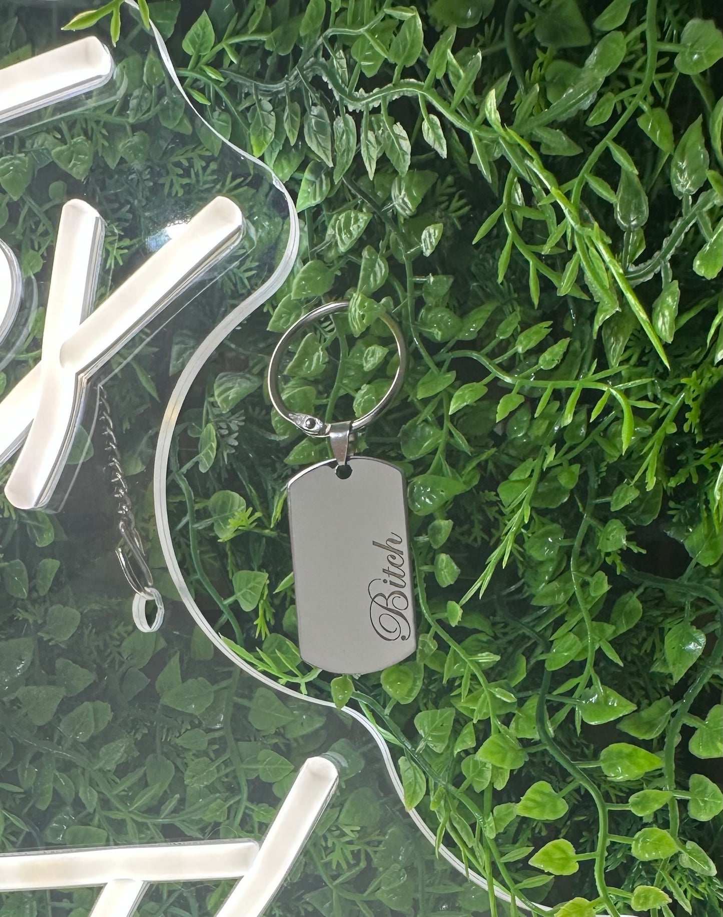 Engraved keyring