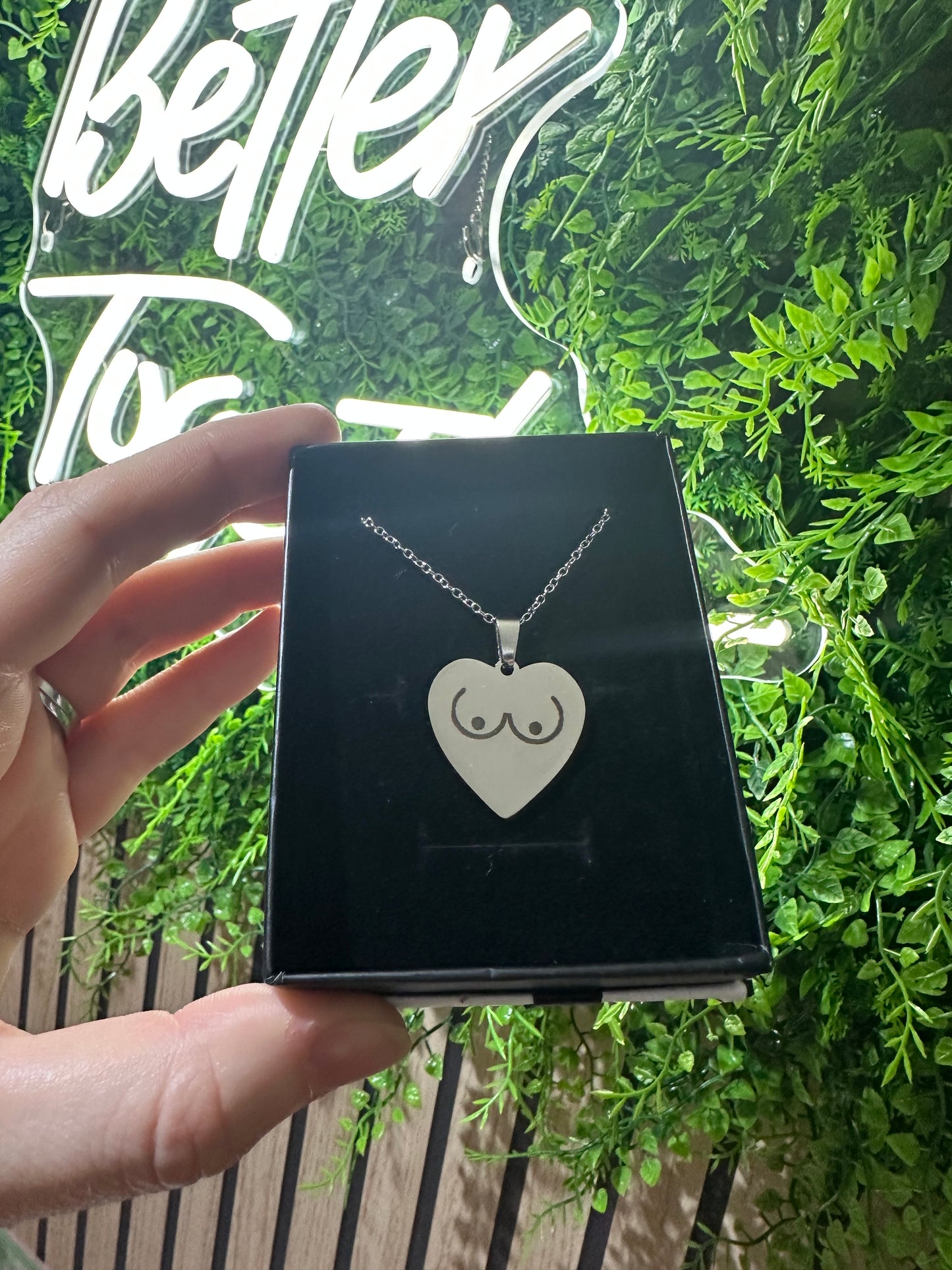 Breastie Necklace