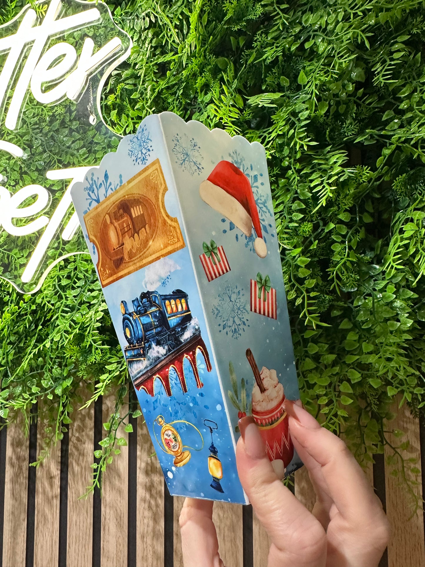 Polar Express Popcorn Tub