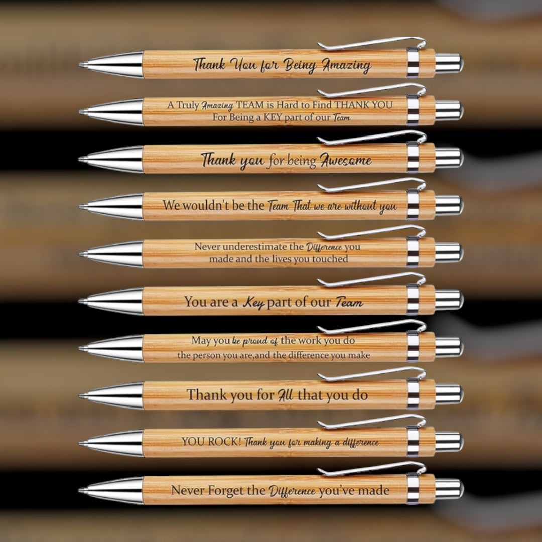 Engraved Bamboo Pen