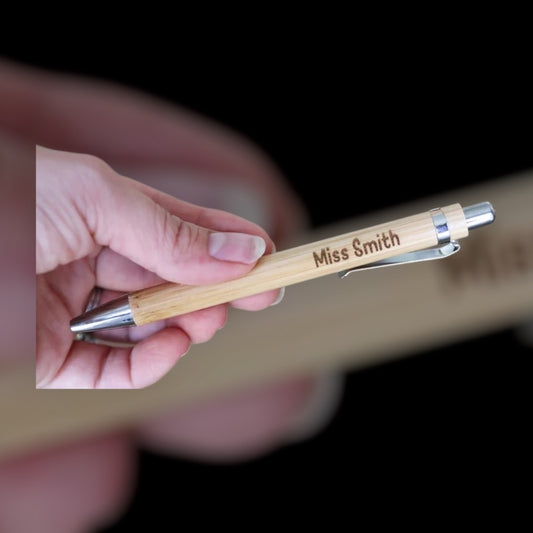Engraved Bamboo Pen