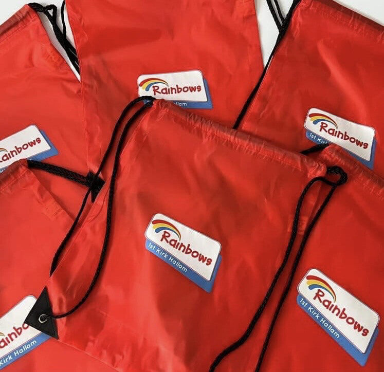Gilrguiding draw String Bag
