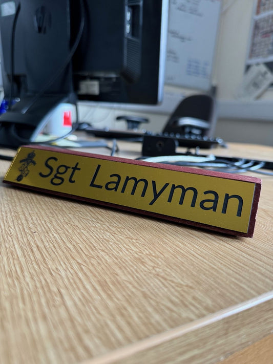 Engraved Name Plaques 'Toblerones'